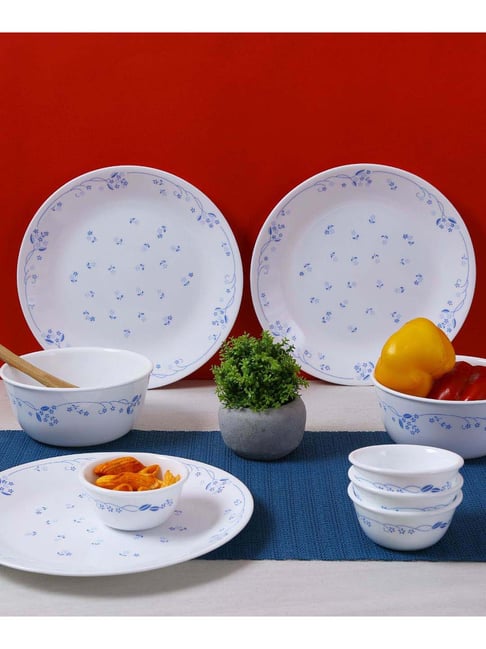 Corelle Provincial Blue 14 Piece Vitrelle Glass Dinner Set