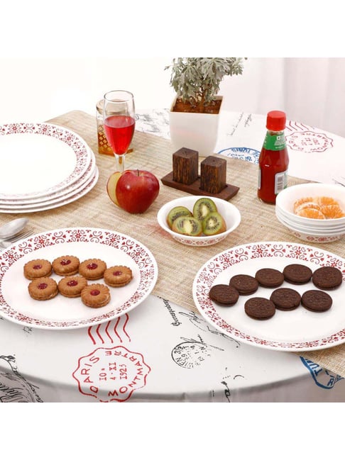 Buy Corelle Red Trellis 14 Piece Dinner Set at Best Price Tata CLiQ