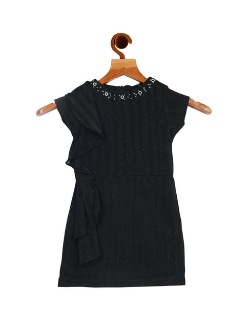 Tiny Girl Kids Black Embellished Dress