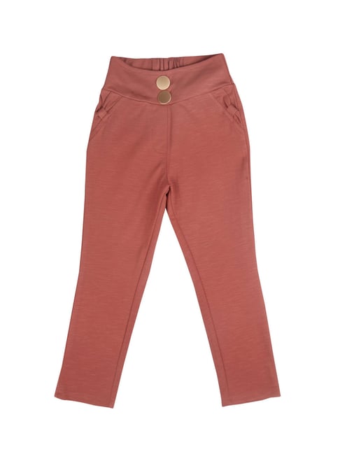 Tiny Girl Kids Rust Textured Jeggings