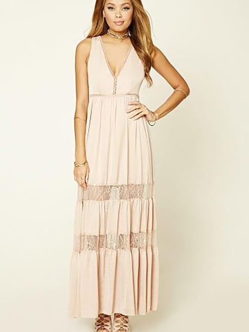 Buy Forever 21 Nude lace Dress for Women Online @ Tata CLiQ