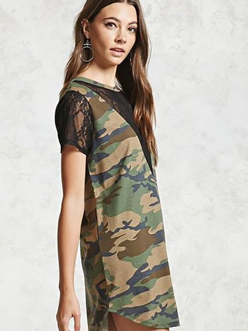 Forever 21 camo dress hotsell