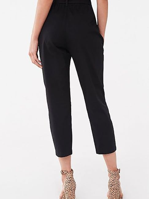 Buy Forever 21 Black Cotton Flared Pants for Women Online @ Tata CLiQ