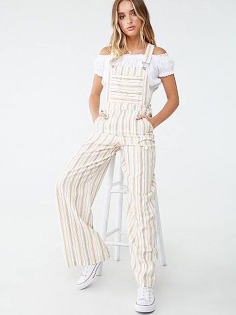 Forever 21 sale striped overalls