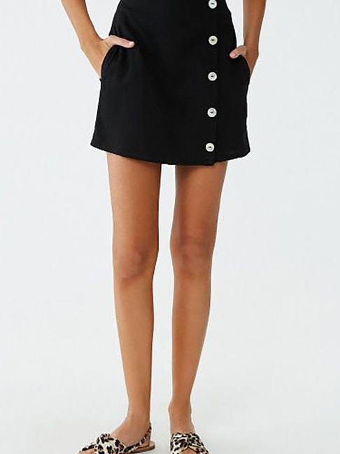 Forever 21 Black A-Line Fit Skirt Price in India