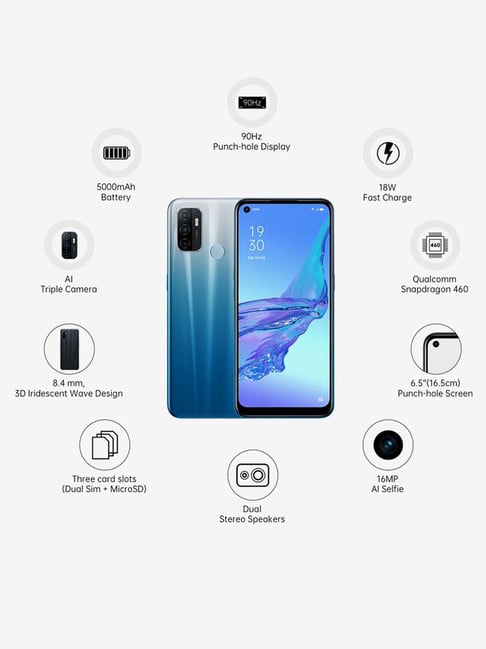 Buy OPPO A53 64 GB (Fancy Blue) 4 GB RAM, Dual Sim 4G Online at Best ...