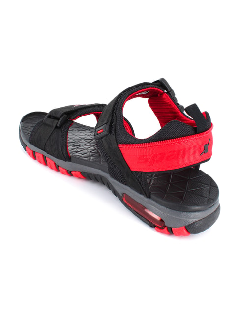 5% OFF on Sparx Black & Red Floater Sandals on Snapdeal | PaisaWapas.com