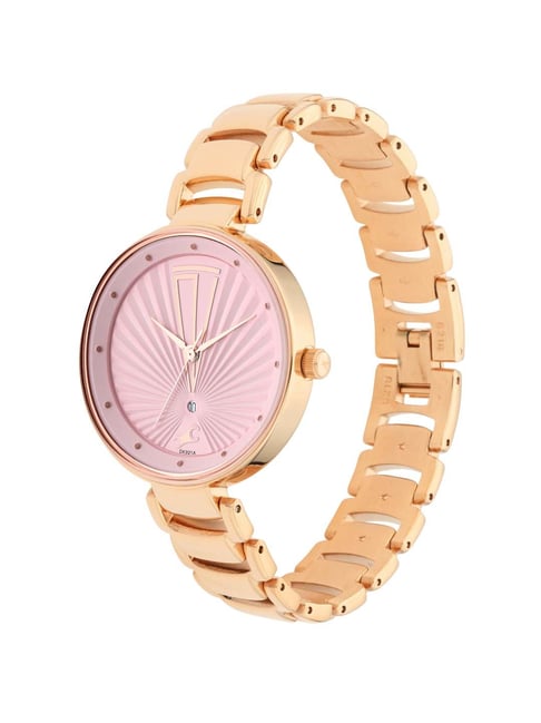 fastrack rose gold watches for ladies