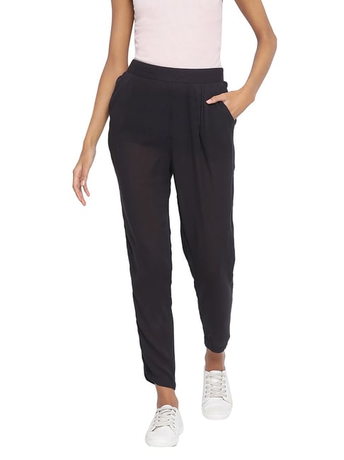 Oxolloxo Black Rose Regular Fit Pants