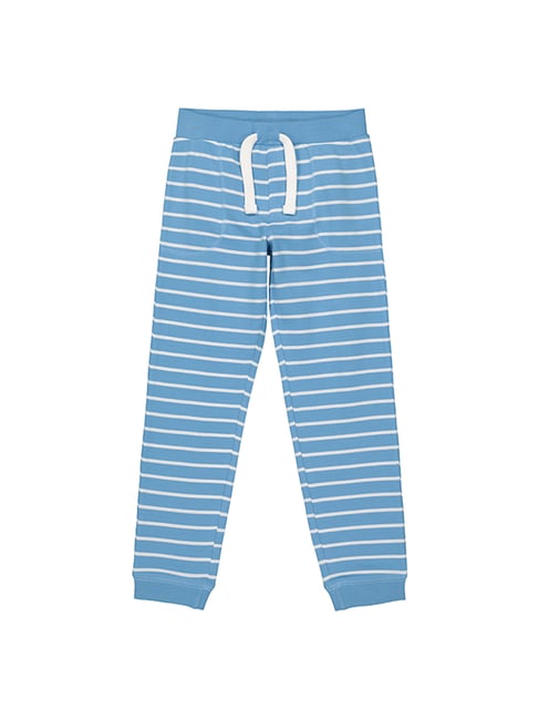 blue striped joggers