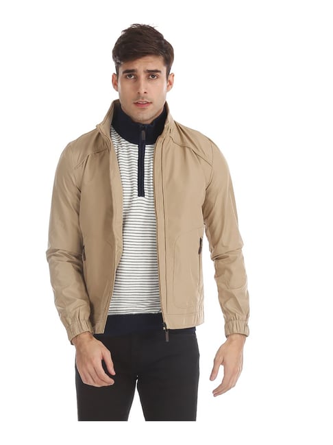 Buy Louis Philippe Beige Cotton Slim Fit Denim Jacket for Mens Online @  Tata CLiQ