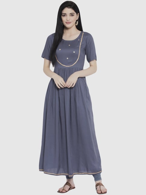EDGETOUCH Anarkali Gown Price in India - Buy EDGETOUCH Anarkali Gown online  at Flipkart.com