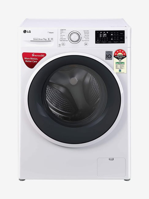 LG 7 kg Inverter 5 Star Fully Automatic Front Load Washing Machine 1000 RPM FHT1007ZNW, White