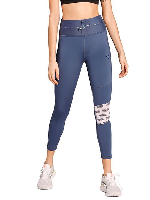 Puma Blue Printed Tights