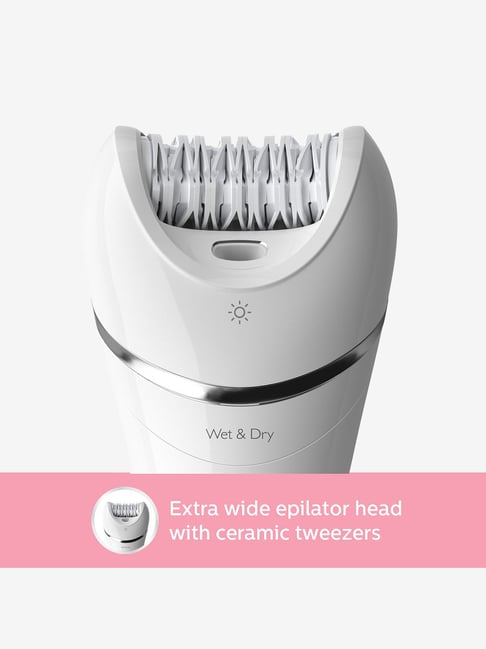 Buy Philips Series 8000 BRE710/00 Wet and Dry Epilator (White) Online