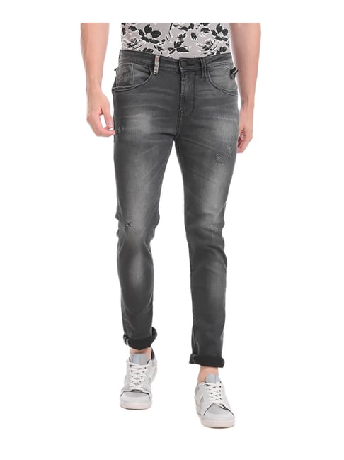 Ed Hardy Grey Lightly Washed Jeans