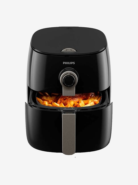 Buy Philips Viva Collection HD9721/13 1500W Electric Air Fryer (Black ...