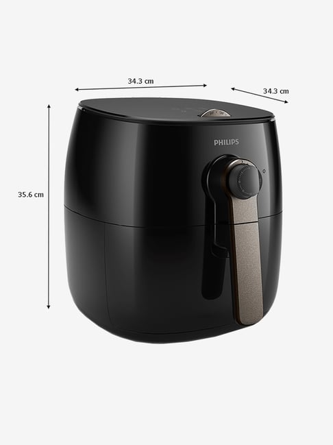 Buy Philips Viva Collection HD9721/13 1500W Electric Air Fryer (Black