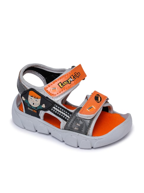 Lucy & Luke by Liberty Kids Orange Floater Sandals