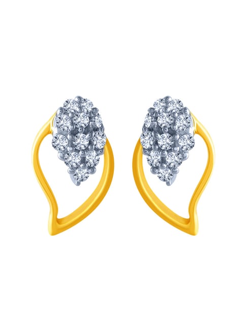 10k Gold Trinity Knot Stud Earrings