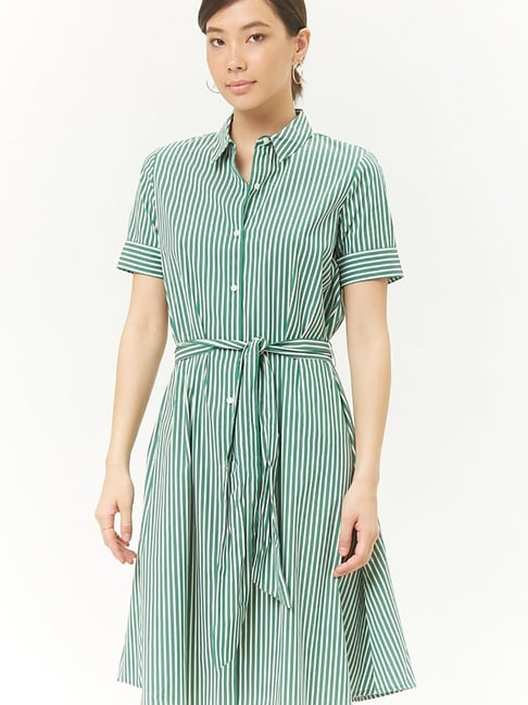 Forever 21 striped sales shirt dress