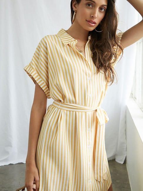 forever 21 striped shirt dress Forever 21 Striped Dresses