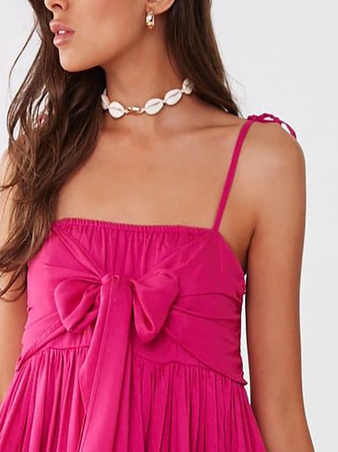 Buy Forever 21 Pink Flare Fit Cami Dress for Women Online Tata CLiQ