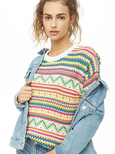 Forever 21 multicolor outlet sweater