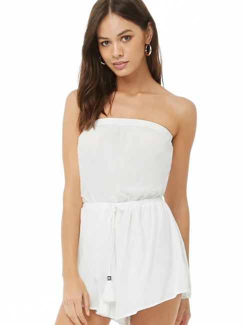 Forever 21 strapless clearance romper