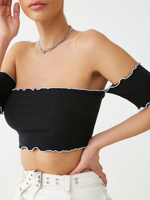forever 21 white bandeau