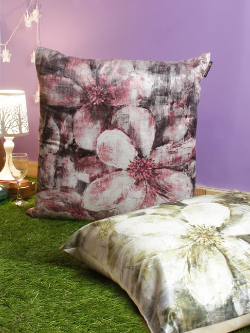 Buy Romee Green Pink Velvet Cushion Covers (60 x 60 cm) Set of