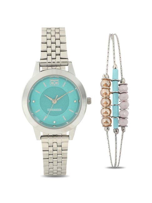 Chumbak EG6 Vintage Classic Analog Watch for Women with Bracelet Set Combo