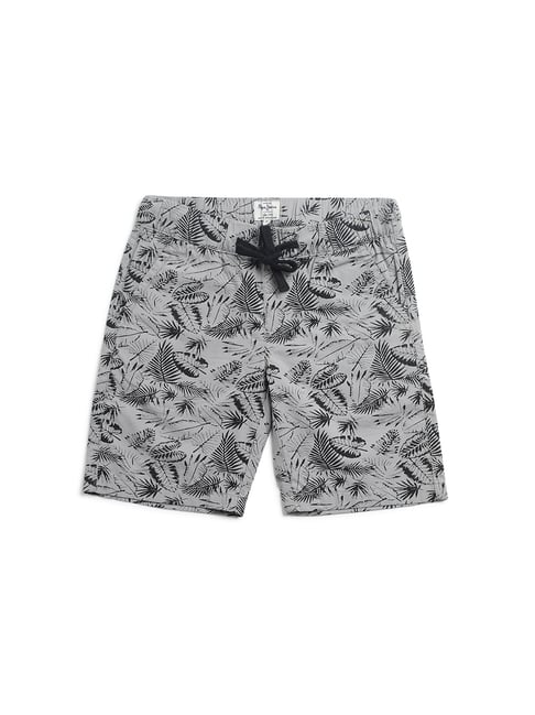 Pepe Jeans Kids Grey Printed Shorts