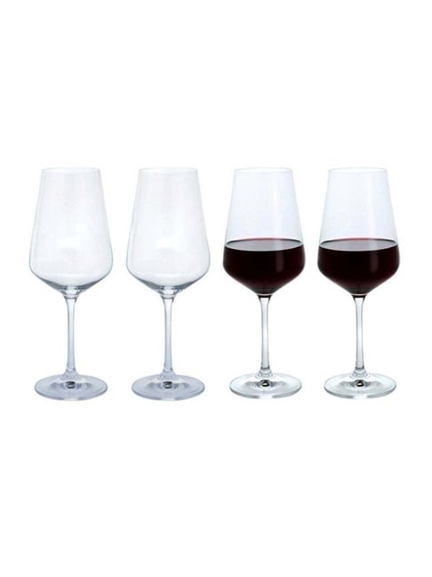 Ribbed Wine Glasses 450ml Set of 2