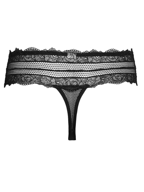 Buy YamamaY Black Lace G-String for Women Online @ Tata CLiQ