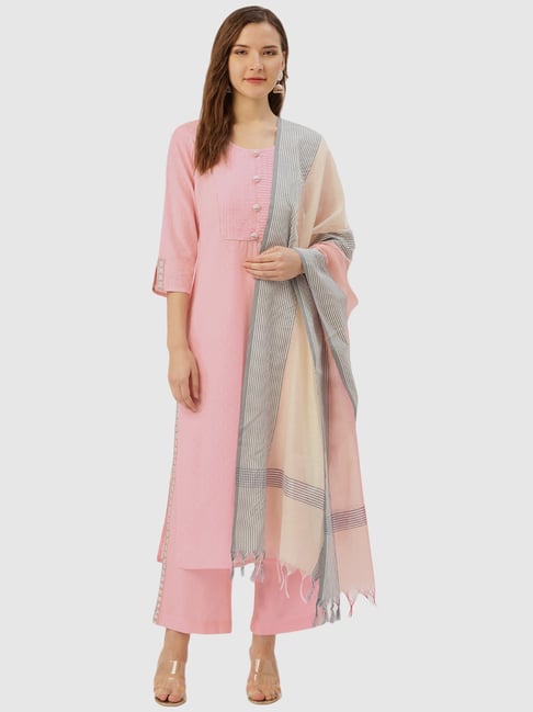 Buy M R Jaipuri Kurti Designer Anarkali Kurti with Dupatta Set for Women  and Girls Printed Cotton Long Anarkali Kurta Dupatta Set (XXXL) White at  Amazon.in