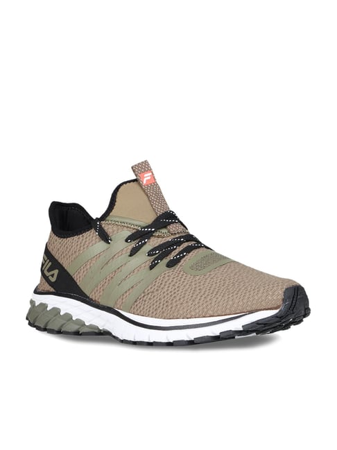 khaki running shoes