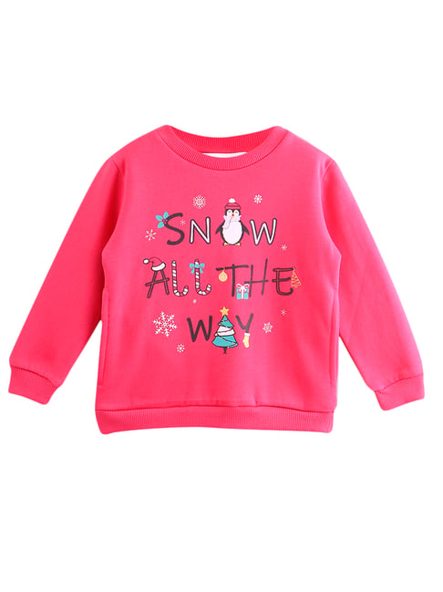 Beebay Kids Red Printed Sweatshirt