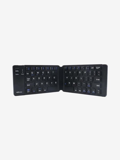 Portronics Chicklet POR-973 Wireless Rechargeable Foldable Keyboard (Black)