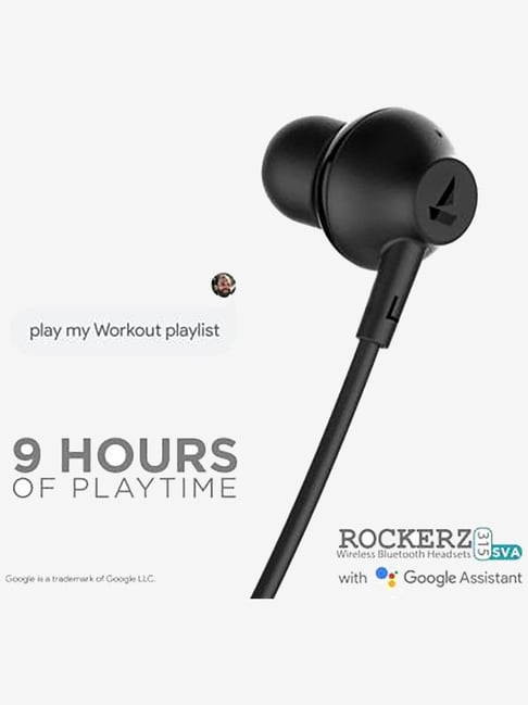 Boat Rockerz 315 SVA Neckband With Mic (Active Black)