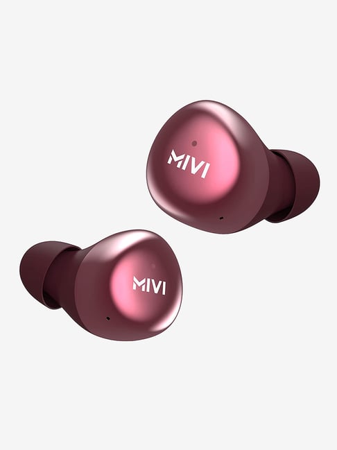 Mivi DuoPods M40 True Wireless EarPods with Mic (TEDPM40-CR, Carmine)