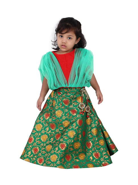 Buy Green Net Embellished Lehenga Cholis Online In India At Discounted  Prices