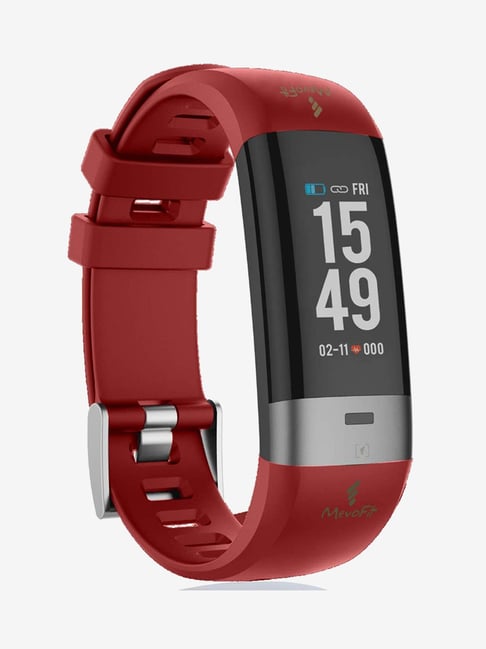 MevoFit Care Smart Fitness Band (Red)