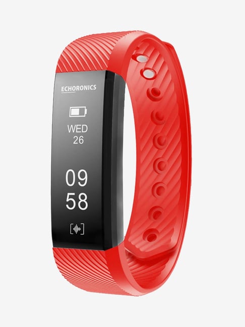 MevoFit Echo Dash HR Fitness Band (Red)