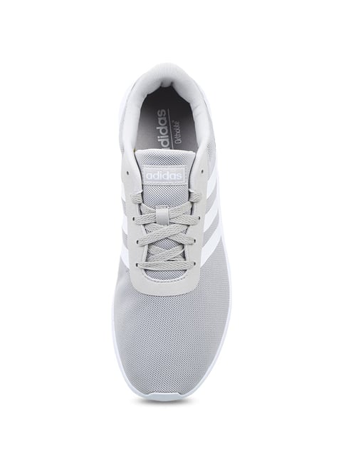 Adidas Men's Lite Racer Light Grey Running Shoes