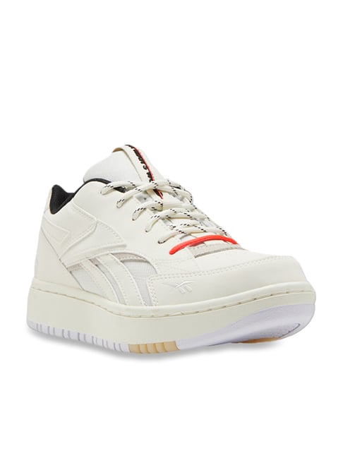 reebok court double sneaker in white