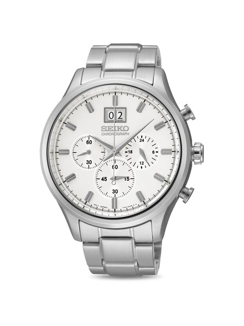 Seiko Analogue White Dial Men Watch - (Spc079P1)