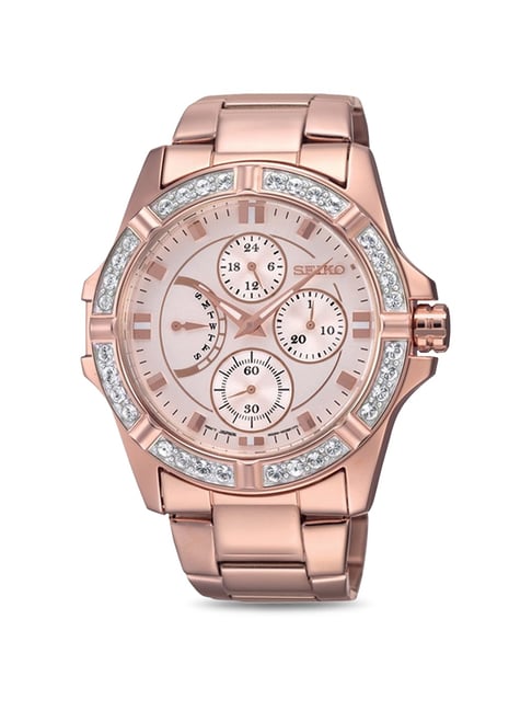 Seiko Lord Chronograph White Dial Women's Watch SRLZ94P1