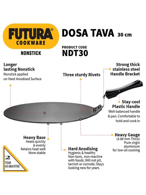 Buy Hawkins Futura Non Stick Dosa Tawa 30cm at Poorvika online