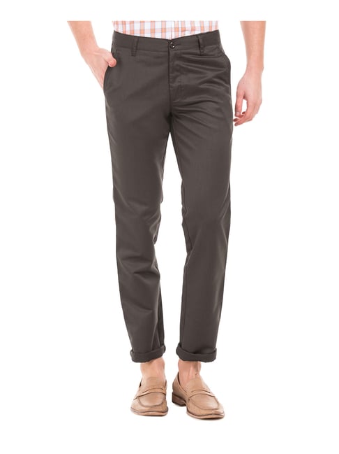 Roots by Ruggers Slim Fit Men Grey Trousers - Buy GREY Roots by Ruggers  Slim Fit Men Grey Trousers Online at Best Prices in India | Flipkart.com